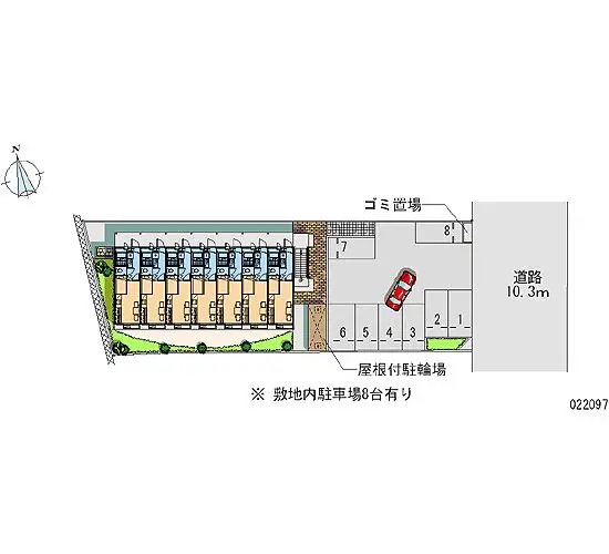 ★手数料０円★鹿児島市坂之上７丁目　月極駐車場（LP）